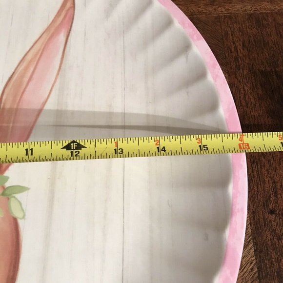 Rabbit Melamine Large Plate Tray Easter Spring - Picture 7 of 9